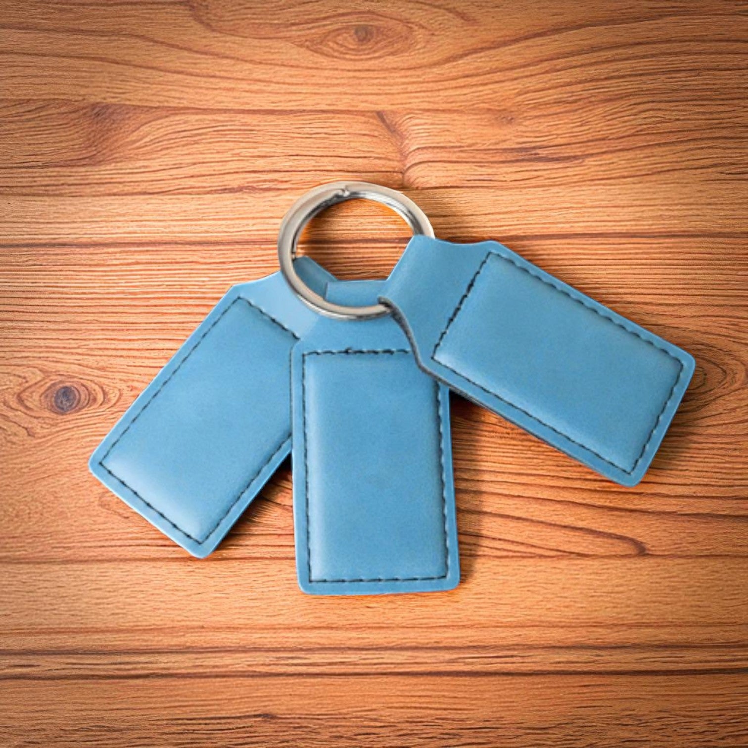 Custom Engraved Leatherette Keychains