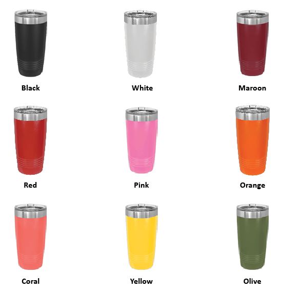 Custom Engraved 20oz Stainless Steel Tumbler - Polar Camel Brand