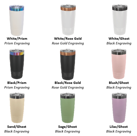 Custom Engraved 20oz Limited Edition Tumbler - Polar Camel Brand