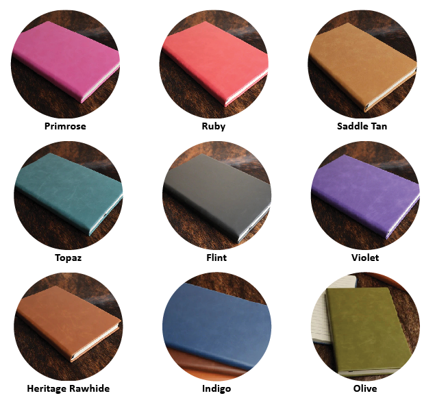 Engraved Leatherette Notebooks