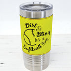 Custom Engraved Sports Tumblers | Leatherette Football, Baseball, Soccer & More
