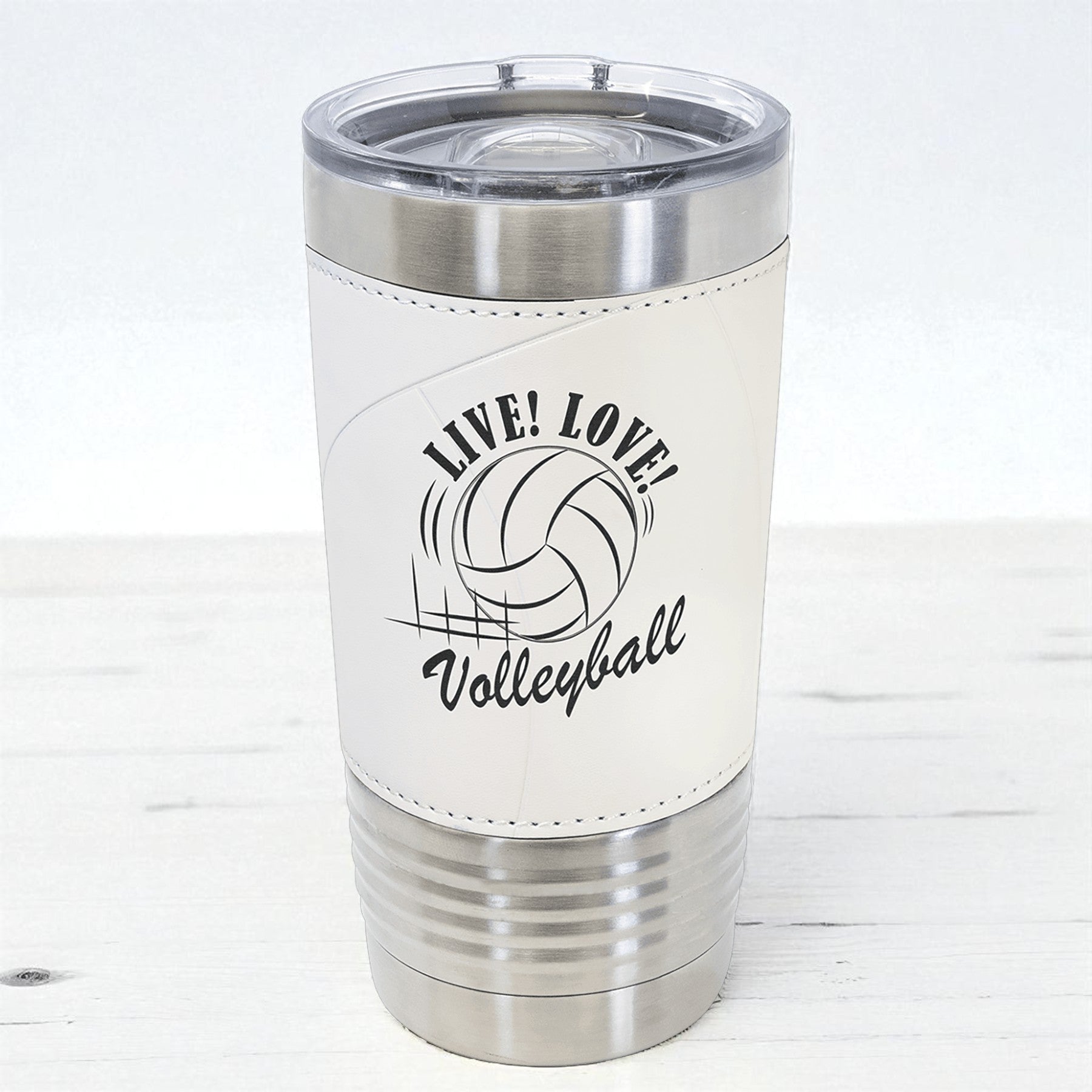 Custom Engraved Sports Tumblers | Leatherette Football, Baseball, Soccer & More