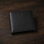 custom wallet packaged in premium gift box black