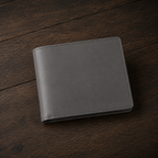 custom wallet packaged in premium gift box gray
