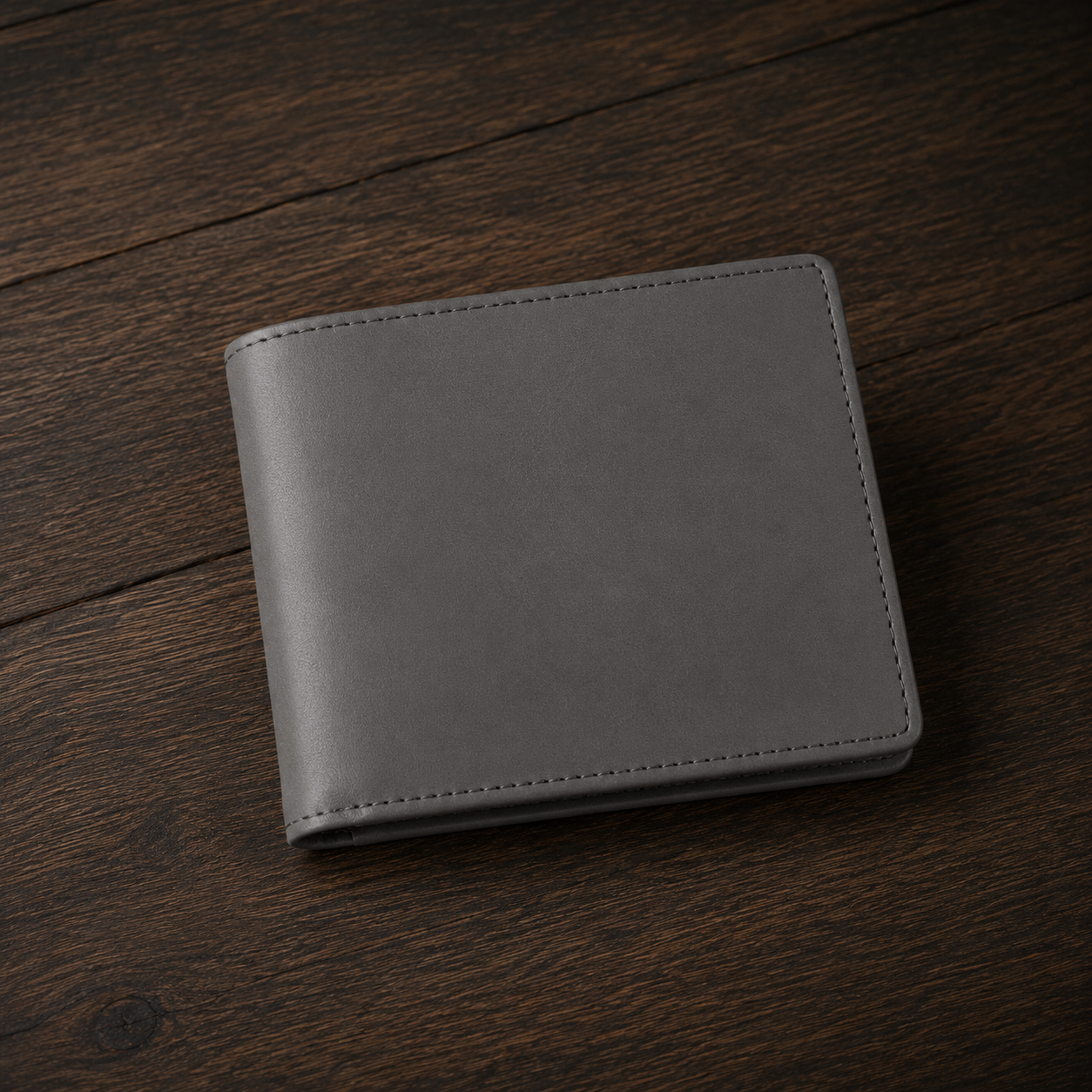 custom wallet packaged in premium gift box gray
