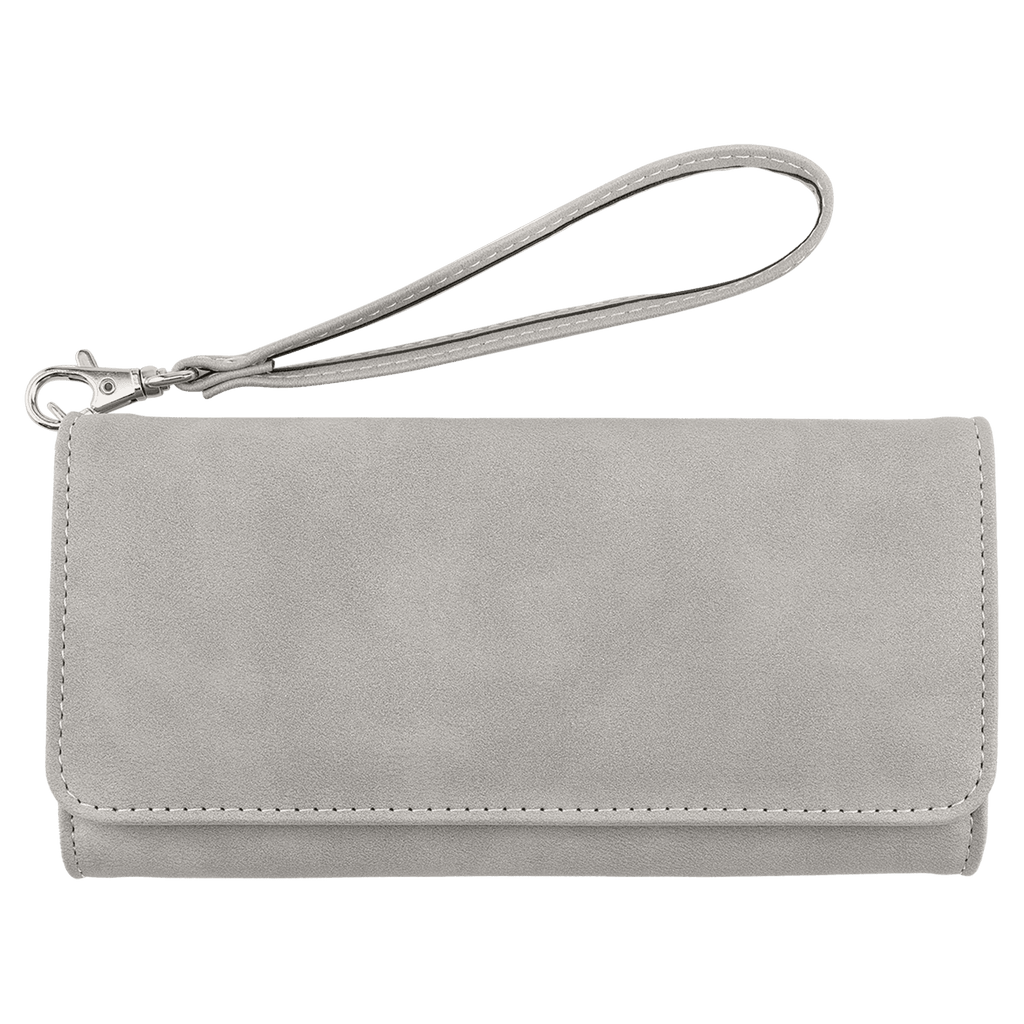 Custom Engraved Leatherette RFID Wristlet Wallet
