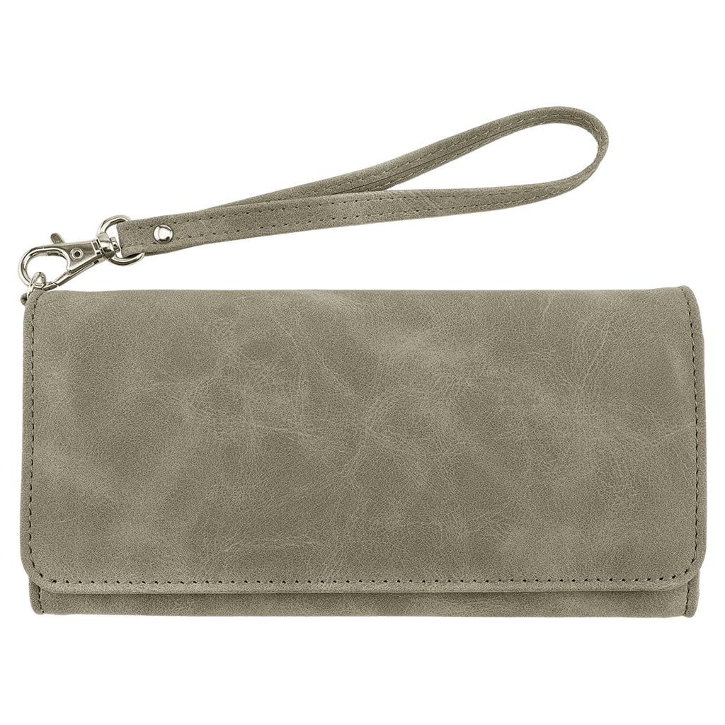Custom Engraved Leatherette RFID Wristlet Wallet