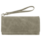 Custom Engraved Leatherette RFID Wristlet Wallet