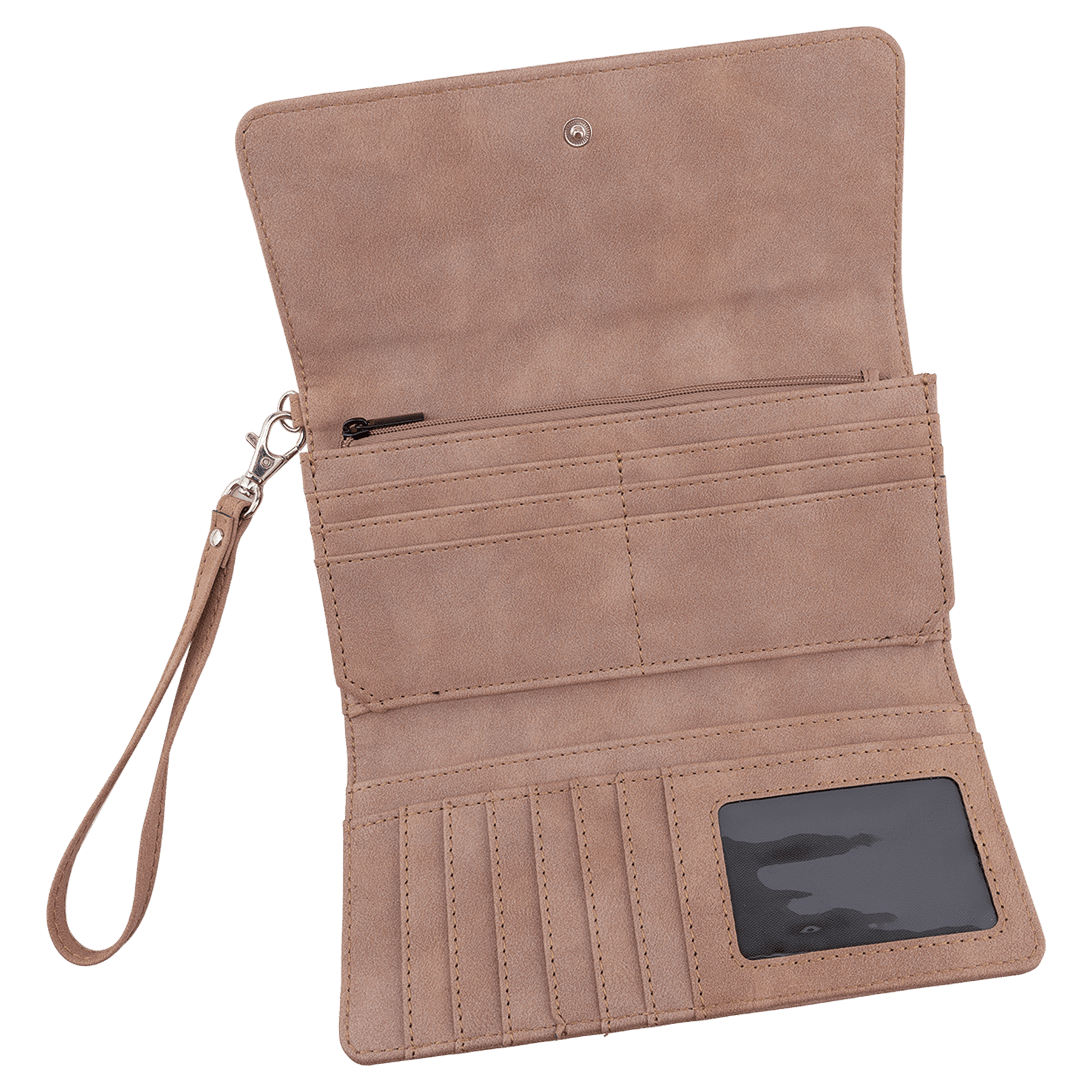 Custom Engraved Leatherette RFID Wristlet Wallet