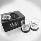 Whiskey Gift Set | Personalized Rocks Glasses & Stones