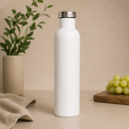 wine growler in white with custom engraving