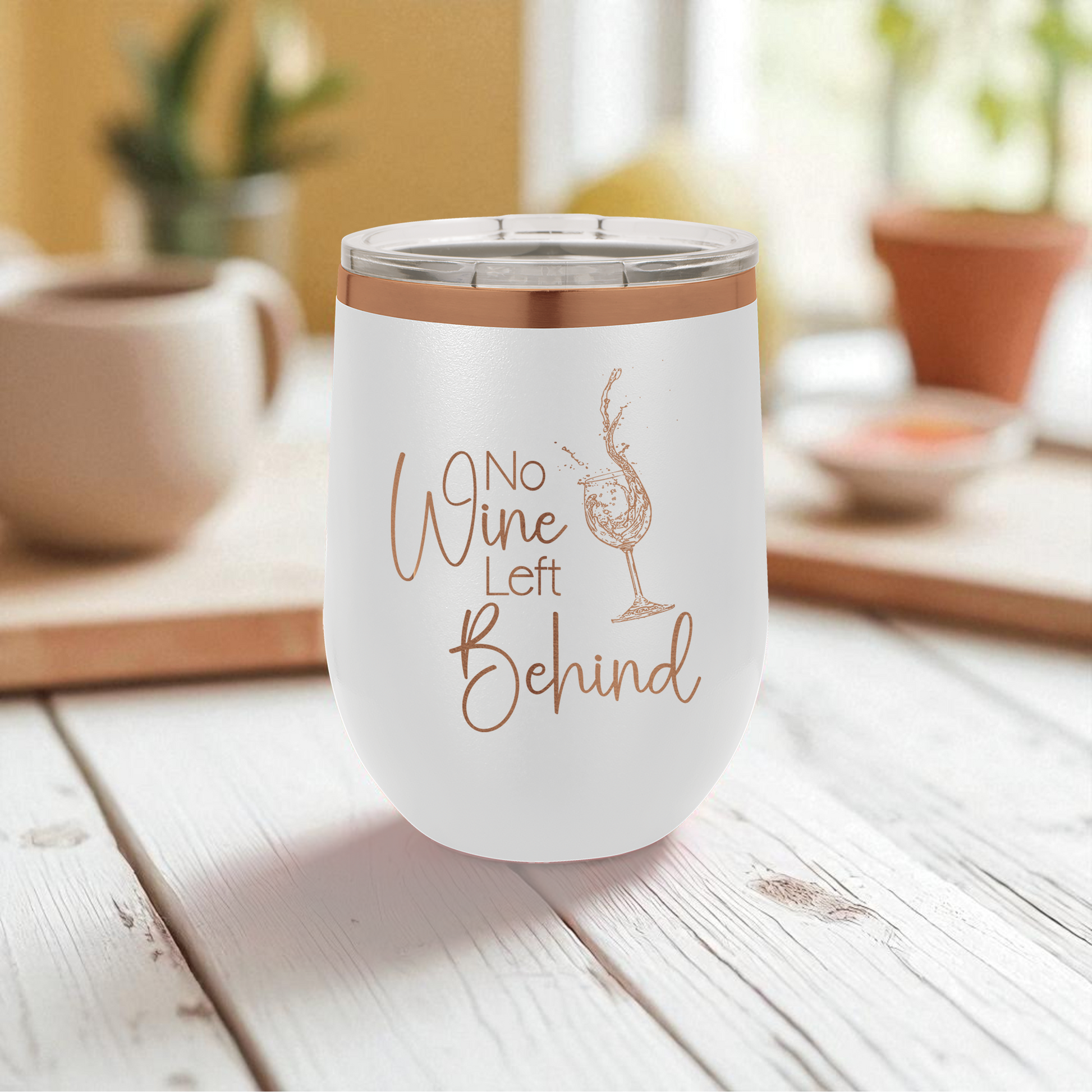 Custom Engraved 12oz Stainless Steel Wine Tumblers - Polar Camel Brand