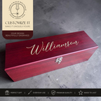 Wine Gift Box | Engraved Rosewood Wine Box with Tools
