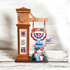 4th of July Highland Cow Interchangeable Sign Set for Wooden Post