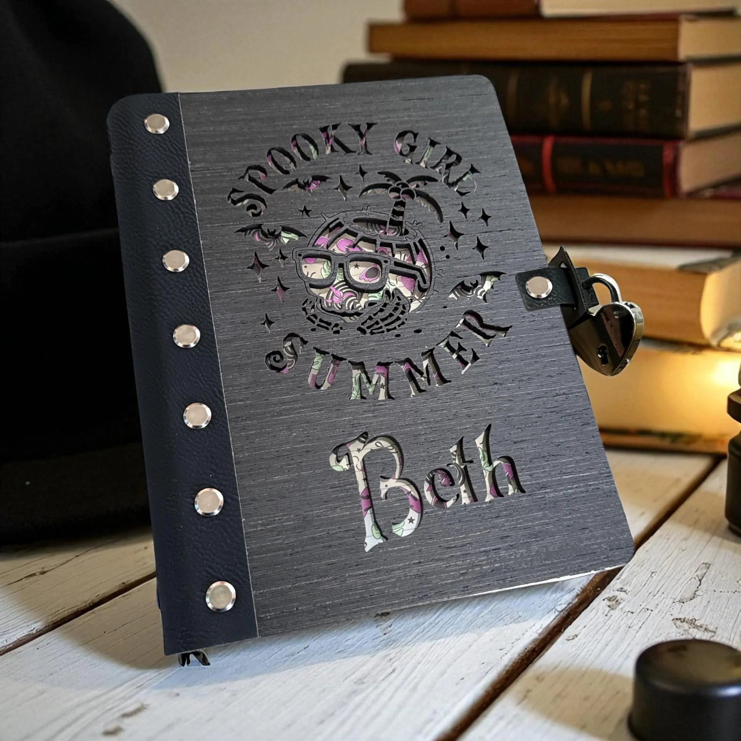 Handcrafted Nitro Wood Diary or Notebook | Customizable and Refillable