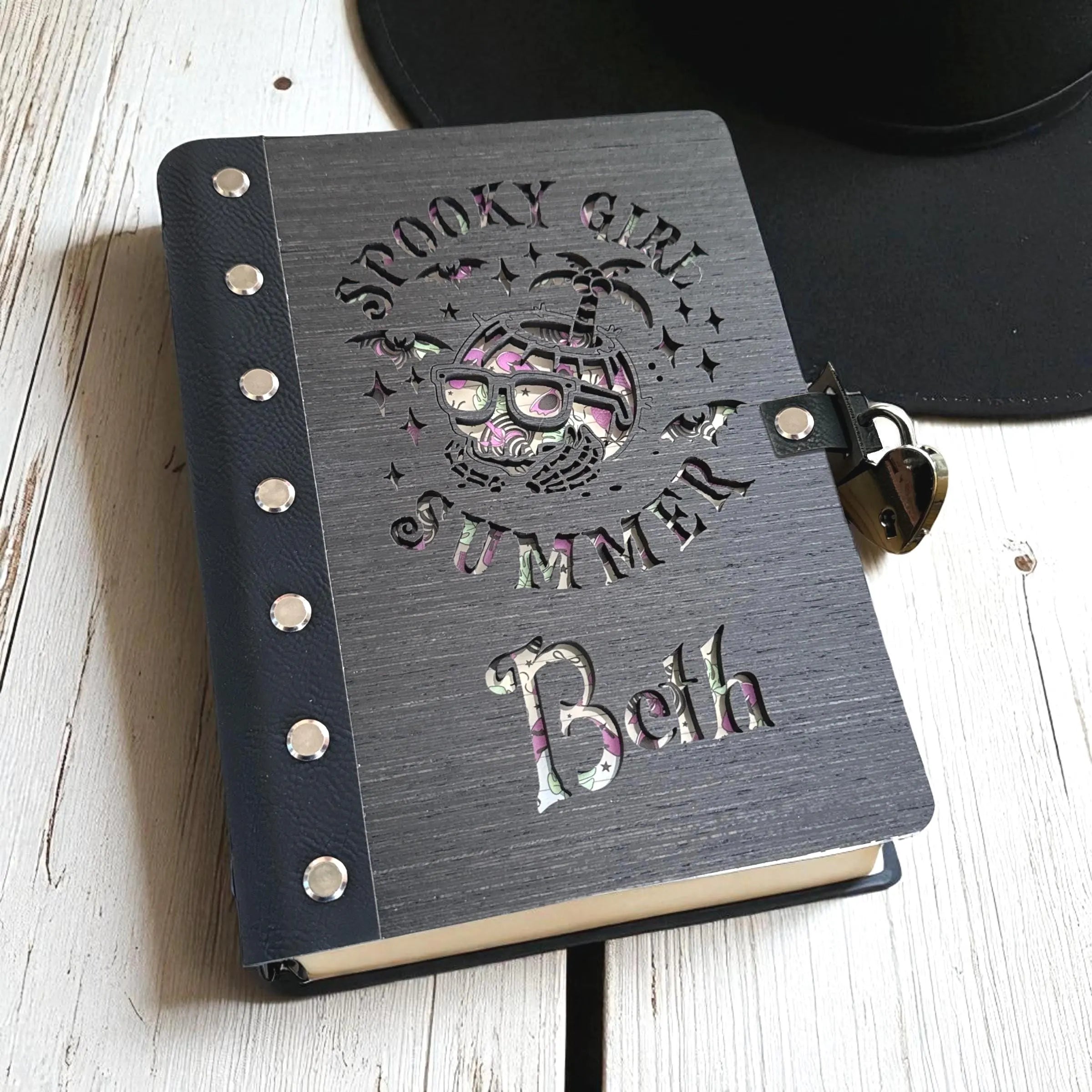 Handcrafted Nitro Wood Diary or Notebook | Customizable and Refillable