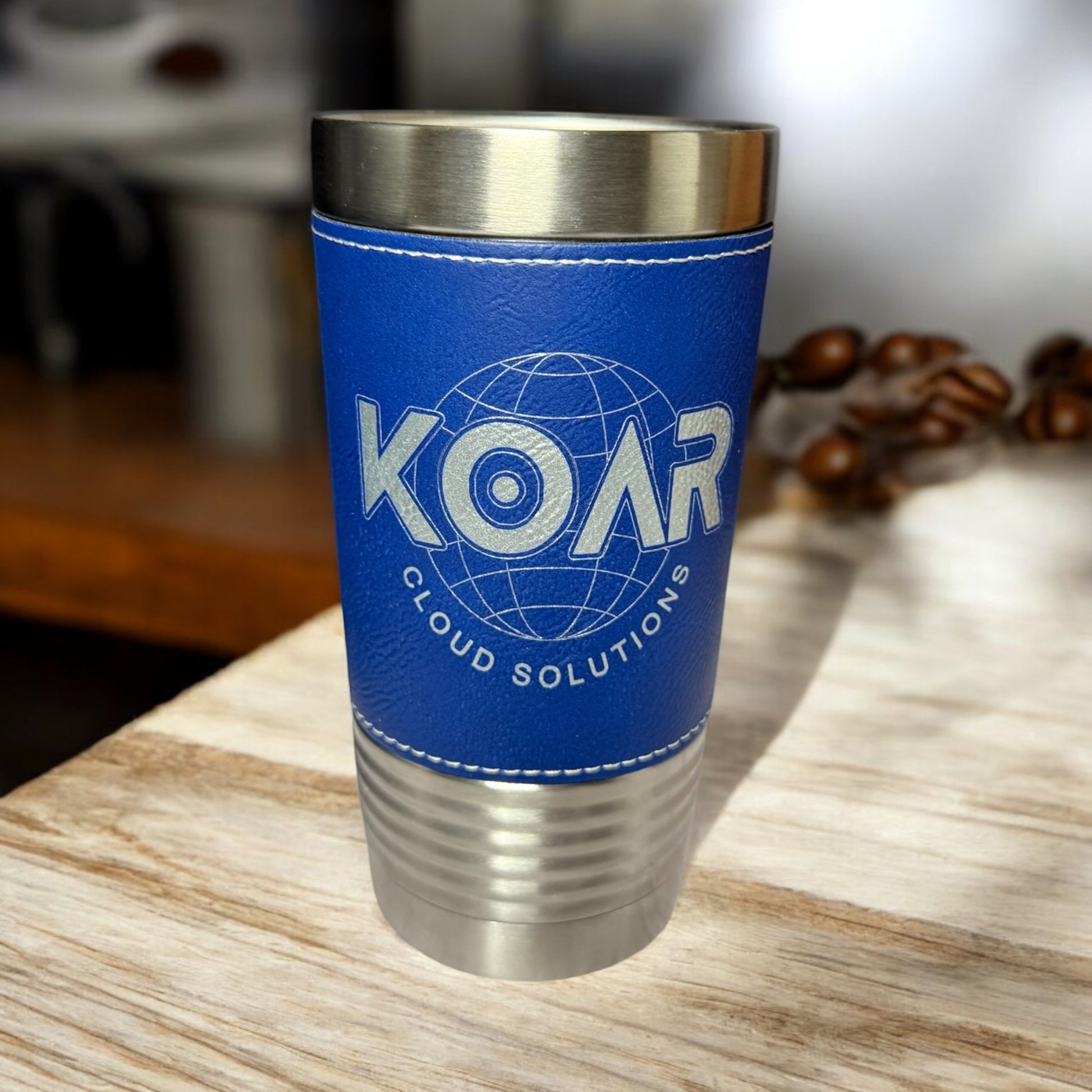 Custom Engraved 20oz Leatherette Tumbler - Polar Camel Brand