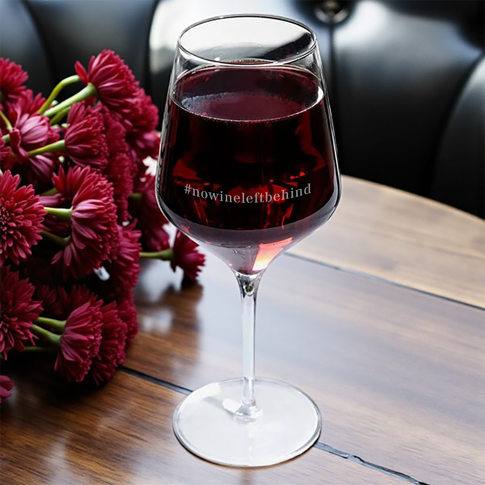 Two-Sided Snarky Wine Glass | “Wine Rescue Squad” + “#nowineleftbehind”