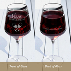 Two-Sided Snarky Wine Glass | “Wine Rescue Squad” + “#nowineleftbehind”