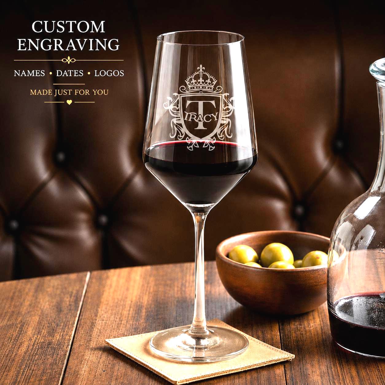 Custom Engraved Zwiesel Glas Pure Wine Glasses